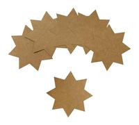Pack of 40 Brown Kraft Stars 100 x 100mm