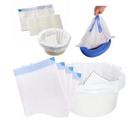 Pack of 40 Commode Liners with Absorbent Pad Odorless | Disposable Bags Super Absorbent, Universal Fit | Suitable for Commodes, Bed Pans, Waste Bags for Commode Chair, Portable Camping Toilet, Bed Pad