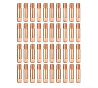 Pack of 40 Copper Welding Contact Tips 0.8/0.9/1.0 mm M6 Thread 25 x 6 mm for MIG/MAG Welding Machines Compatible with 15AK - Durable and Heat Resistant as Replacement Nozzles