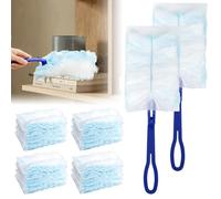 Pack of 40 Dust Magnet Set, Duster for Duster Cloths with 2 Handles, Duster, Anti-Static Refill, Cleaning Dust Cloths Replacement Attachments, Duster for Cleaning Dust, Dirt