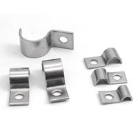 Pack of 40 Mounting Clamp V2A 304 Stainless Steel Pipe Clamp 8 mm Hose Buckle Pipe Holder