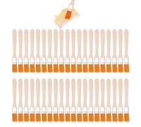 Pack of 40 Multifunctional Small Brushes, Bristle Brushes, Painting Brushes, Dust Brushes, Paint Brushes, Suitable for Painting and Cleaning (Yellow)