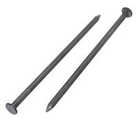 (Pack of 40 pcs) Carbon Steel 4.0 x 100 mm Construction Nails, Flat Round Head, Multi-Purpose Common Wire Nails, Woodwork (40, 4.0 x 100 mm)