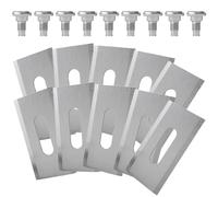 Pack of 40 Replacement Blades for Robot Lawnmowers, Replacement Blades for Robot Lawnmower with 40 Pieces Screws, Universal Lawn Robot Knife Set, Replacement Blades, Robotic Lawnmower Blade (Silver