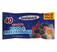 Pack Of 40 Sealapack Freezer Bags