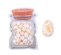 Pack of 40 small colored foam eggs with speckled egg decorations for festival party decorations and creative craft projects