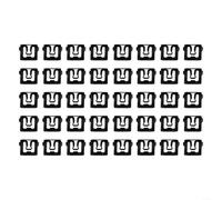 Pack of 40 Stainless Steel Disc Strip Clips Black Compatible with Ford | Pack of 40 stainless steel windscreen trim clips, black, compatible with Ford 1964-1993 front rear windscreen