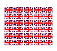 Pack of 40 Union Jack Flag Self Adhesive Stickers Great Britain and England Ideal for Multi use The Sticker is 30mm by 60mm (30PCS)