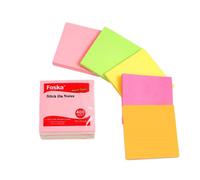 Pack Of 400 Sheets Easy To Post Neon Sticky Notes Memo Pads 75X75mm