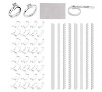 Pack of 42 Invisible Ring Size Adjusters for Loose Rings, Ring Reducer Invisible Silicone Suitable for All Rings, Ring Smaller Making Ring Reduction Set, Men and Women