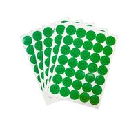 Pack of 420 Green Smile Face 24mm Self-Adhesive Labels