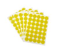 Pack of 420 Yellow Smile Faces 24mm Self-Adhesive Labels