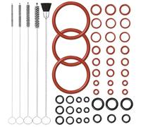Pack of 45 O-rings for Philips Saeco, and 5 cleaning kit, seal for Philips fully automatic coffee machine, O-rings for Philips Saeco for support valve, steam valve, outlet valve, fully automatic