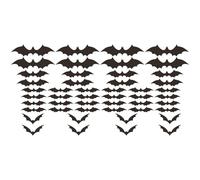 Pack of 48 3D Bat Stickers, Wall Stickers, Bats Decoration, Halloween Bat Decoration, Stickers for Window Decorations, Halloween Props