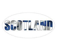 Pack of 48 Scotland Flag Seals, 40x20mm Oval Seal Labels, Stickers for Craft, Decoration, Gift Wrapping, Presents, Envelopes, Bags or Cards