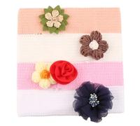 Pack Of 4PCS Children's Floral Headbands Cloth Fabric Hairbands Elastic Headdress For Parties And Playdates