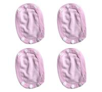 Pack of 4pcs Diaper Extension Panel Feature Easy Installation Fastener Secure Soft Cotton Design Infant Clothing Adjuster