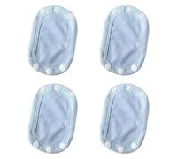 Pack of 4pcs Diaper Extension Panel Feature Easy Installation Fastener Secure Soft Cotton Design Infant Clothing Adjuster