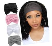 Pack Of 4pcs Elastic Headbands For Women Fitness Sports Thin Breathable Polyester Hairbands For Four Season Yoga Hair Accessories Elastic Headbands