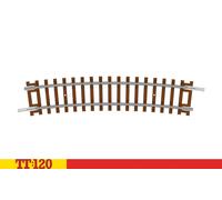 Pack of 4x Half Curve Tracks - 4th Radius 15° 396mm Hornby TT8017