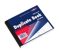 [Pack of 5] 100 Leaf Invoice Duplicate Books Receipt Feint Ruled Lined A6 Numbered Pads