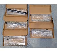 Pack of 5 - 24 Port Rack Mount RJ45 CAT6A SHIELDED Through Coupler Patch Panel