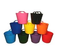 Pack Of 5-26 litre Flexi Tub/Bucket/Trug/Gorilla Bucket Made In U.K.(Made In The UK) By KetoPlastics