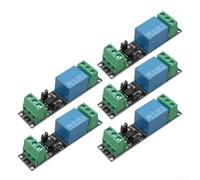 Pack of 5 3 V Relay Board with Optocoupler Insulation High Level Control for ESP8266 Smart Car DIY Projects 70 x 17 mm