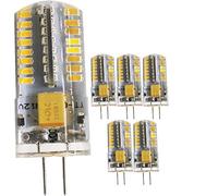 Pack of 5 4W Warm White 2700K 290-320LM No Flashing Both On and Off No Waiting Time G4 LED Bulb (64 SMD 3014) Warm White 2700K AC 12V