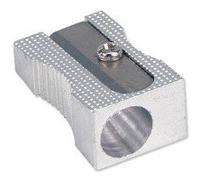 Pack of 5, 5 Star Pencil Sharpeners, Pocket-sized, Metal, Diameter 8mm, Single Hole- (924863)