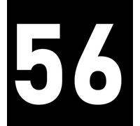 Pack of 5 5cm/2" Waterproof House Number Wheelie Bin Stickers - Recycling Box Text Sticker - Party Age Decorations - Numbers for Wheelie Bins - Peel & Stick (56)