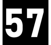 Pack of 5 5cm/2" Waterproof House Number Wheelie Bin Stickers - Recycling Box Text Sticker - Party Age Decorations - Numbers for Wheelie Bins - Peel & Stick (57)