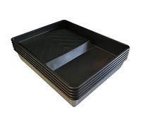 (PACK OF 5) 9" Professional Plastic Roller Trays Decorators Painting Paint Tray