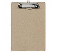 Pack of 5 A5 Wooden Masonite Clipboard with Hanging Hole