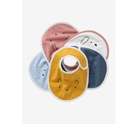 Pack of 5 Animal Bibs for Newborns light blue