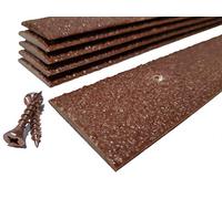 Pack of 5 Anti Slip Decking Strips 50mm x 1000mm Brown