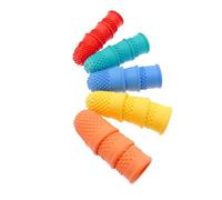 Pack of 5 Assorted Rubber Thimbles Thimblettes Thimblette Sizes 00 0 1 2 & 3