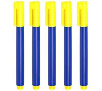 Pack of 5 banknote checker pen, counterfeit money marker pens, counterfeit money pen, recognition banknote pen, pen for detecting counterfeit banknotes, for US dollars, euros, pounds, yen, won us