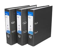 [Pack of 5] Black A4 Lever Arch Files 70mm Paper Storage Archive l Document FoldLegaers (5)