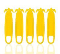 Pack of 5 Box Cutter, Yellow Box Cutter, Cardboard Cutter, Disposable Safety Cutter, Strapping Cutter, Safety Cutter Tool, Box Cutter Box Opener (No Exposed Blade)