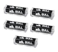 Pack of 5 BULL BRAND Original Plastic Cigarette Rolling Machine | Compact & Durable Manual Cigarette Roller | Easy Consistent Rolls Every Time | Lightweight Pocket-Size Rolling Accessory