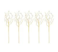 Pack of 5 Christmas Tree Decorative Stems Artificial Plant Branches Bouquet Decor Holiday Vase Fillers Holiday Event Decor