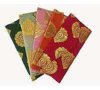 Pack of 5 Colours Randomly Picked Colourful Designer Shagun Lifafa/Money Gift Envelope for Gifting Money on Any Occasion Shagun Envelopes (Assorted)