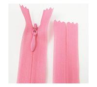 Pack of 5 Concealed No.3 Invisible Nylon ZIPS *19 Colours * 8 Sizes * Closed END Zip Sewing Repairs* (Dark Pink NZ141, 14 Inch)