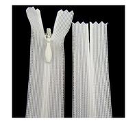 Pack of 5 Concealed No.3 Invisible Nylon ZIPS *19 Colours * 8 Sizes * Closed END Zip Sewing Repairs (Ivory NZ102, 18 Inch)