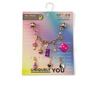 Pack of 5 Custom Charm Chain Jibbitz Charms Multi-Coloured