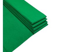 Pack of 5 Dark Green Crepe Paper Sheets 50cm x 2m 17GSM 35% Stretch Craft Paper