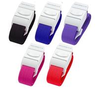Pack of 5 different colour Quick Release Medical Tourniquets (Dark pack)