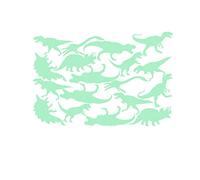 Pack of 5 Dinosaur Wall Tattoos, Fluorescent Stickers, Luminous Wall Decorative Dinosaur Stickers, Glow in the Dark Light Decor, Excellent and Durability