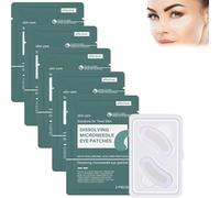 Pack of 5 Dissolving Microneedle Eye Patches, Nano Microneedle Eye Patch with Peptides, Hyaluronic Acid, Hydrating Gel EyeMask for Dark Circles, Puffys Eyes & Fin-e Lines, Brightening Eyes Care